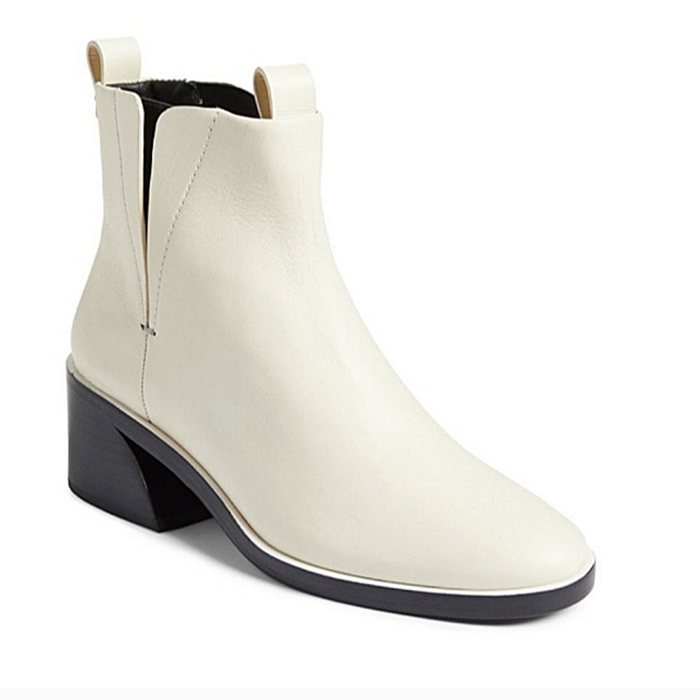 MERCEDES CASTILLO CREAM  XANDRA LEATHER CHELSEA BOOT NWT🏷✨️